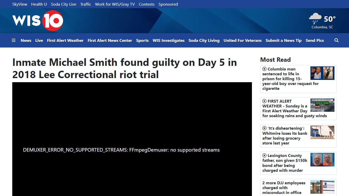 Inmate Michael Smith found guilty on Day 5 in 2018 Lee Correctional ...